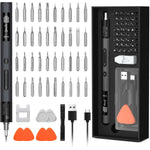 HASTHIP® Electric Screwdriver Set, Rechargeable Mini Screwdriver Set, 50 in 1 Power Repair Tool Kit with Torque and Power Display,