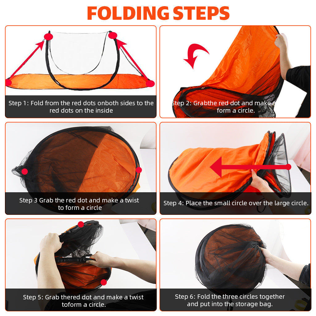 HASTHIP® Folding Mosquito Net Travel Pop-up Mosquito Net Tent-like Zipping Up Mosquito Net Camping Mosquito Net Waterproof Oxford Cloth Mosquito Net for Hotel, Camping, Hotel, 200x72x70cm