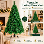 HASTHIP 5 Pies Artificial Christmas Tree with Realistic Green Pine Needles and Detachable Metal Stand