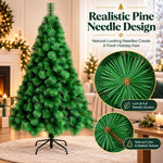 HASTHIP 5 Pies Artificial Christmas Tree with Realistic Green Pine Needles and Detachable Metal Stand