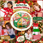 HASTHIP 12-Day Advent Calendar Box Set, Flat-Pack Paperboard with 12 Compartments and Ribbon