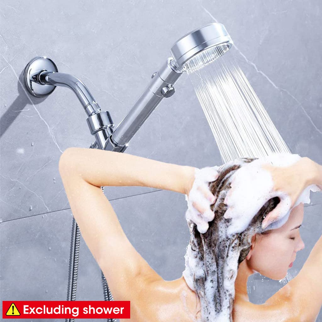 HASTHIP 6 Inch Chrome Wall-Mounted Shower Arm with Flange for In-Wall Shower Systems