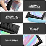 HASTHIP® Smell Proof Bags & Resealable Foil Pouch Mylar Sample Bag Great for Party Favor Food Storage