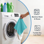 HASTHIP 50-Pack Microfiber Cleaning Cloth Roll with Tear-Away, Reusable, High-Absorbency Sheets