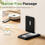 HASTHIP Magnetic Floor Door Stop with Low-Profile Design, Strong Magnet and Black Finish for Home and Office
