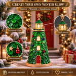 HASTHIP DIY Mosaic Lighthouse Building Kit with Warm LED Light for Christmas Tabletop Decor