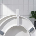 HASTHIP Adjustable Toilet Seat Lifter Handle for Touch-Free Use with 304 Stainless Steel Screws