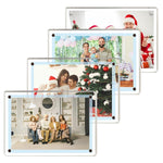 HASTHIP® 4Pcs 6 * 4 Inch Acrylic Magnetic Photo Frame Transparent Magnetic Photo Frame for Fridge