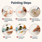 HASTHIP Paint by Number Kit for Adults, 40x50 cm Canvas with Acrylic Paints and Brushes