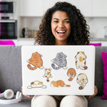 HASTHIP 16PCS Cartoon Kitty Diamond Art Fridge Magnet Kit with Rhinestones for Kids and Adults
