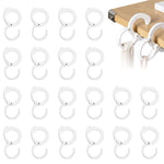 HASTHIP® 20pcs Utility S Hooks Bike Handle Bar Hooks S Shaped Hooks Adjustable Snap-on S-Hook Muti Use Windproof Clothesline Hooks Desk Edge Bag Holder