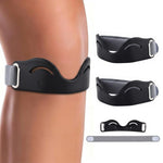 HASTHIP 2Pcs Patella Knee Support Strap with Adjustable Compression and Silicone Cushioning