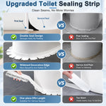 HASTHIP 1.5m PVC Bathroom Gap Sealing Tape with 90-Degree Crease and Acrylic Adhesive