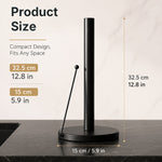HASTHIP Paper Towel Holder with Anti-Roll Arm and Weighted Base for Countertop Use