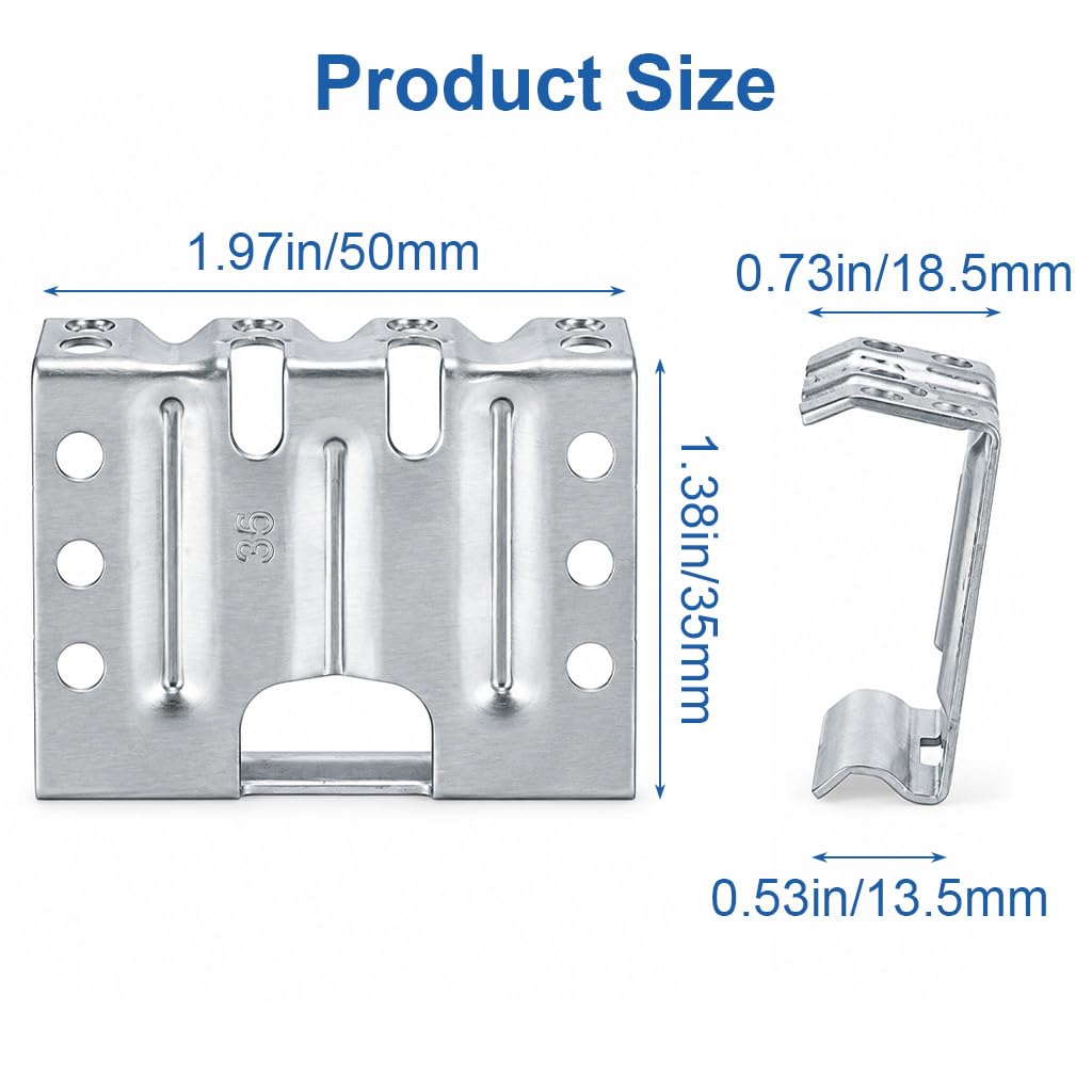 HASTHIP 304 Stainless Steel Solar Panel Water Drainage Clips for 35mm Framed Panels, Snap-On Fit