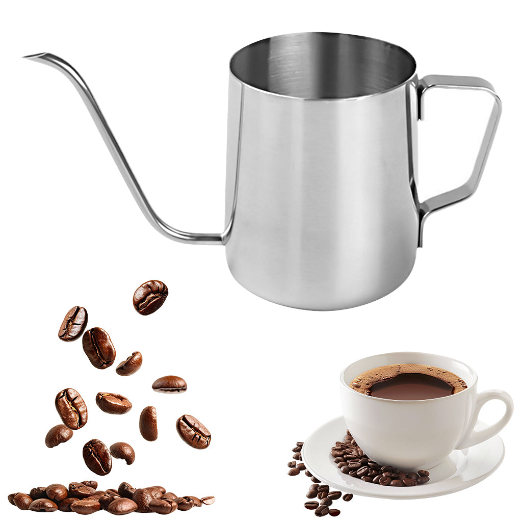 HASTHIP® Coffee Hand Brewer,Coffee Tea Pot 12.3OZ Hanging Ear Hand Blunt Long Narrow Drip