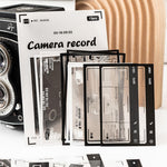 HASTHIP 4-Pack Vintage Film Strip Stickers for Scrapbooking, Journals and Creative Crafts
