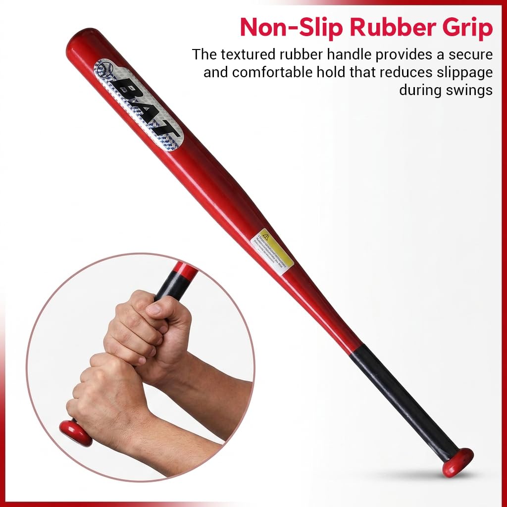 HASTHIP 32 Inch Alloy Steel Baseball Bat for Adults with Non-Slip Rubber Grip for Beginner Practice