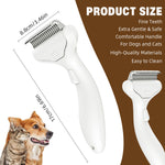 HASTHIP® Dog Brush for Shedding cat deshedding grooming supplies for indoor short long hair pet dematting undercoat rake for