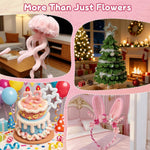 HASTHIP 270-Piece Chenille Stem Flower Craft Kit for DIY Bouquets and Handmade Floral Designs