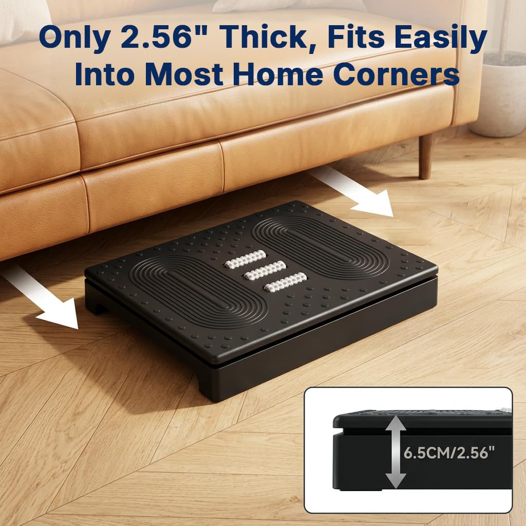 HASTHIP Foot Rest for Under Desk, Ergonomic Adjustable Footrest with 6 Height Levels