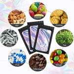 HASTHIP® Smell Proof Bags & Resealable Foil Pouch Mylar Sample Bag Great for Party Favor Food Storage