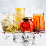 HASTHIP Fermentation Weight Glass for Wide Mouth Mason Jars, 2 Pack 7oz Pickling Weights