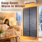 HASTHIP Thermal Insulated Door Curtain, 39 x 86 inches, for 39 x 82-inch Doorways