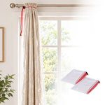 HASTHIP Curtain Dust Covers for Blackout Curtains, 60 Micron PE, Drawstring, 2-Pack, 50 × 220 cm