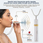 HASTHIP 528Hz Breathing Necklace with Smooth Metal Design for Mindfulness and Daily Use