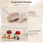 HASTHIP Clear Acrylic Stackable Display Case for Dustproof Figurine and Model Storage