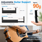 HASTHIP Clip-On Acoustic Guitar Stand with Non-Slip Silicone Grip, 102 mm Portable Mini Holder