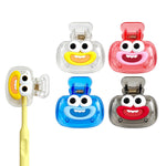 HASTHIP Cartoon Toothbrush Head Covers, 4-Pack Ventilated Clip-On Travel Protectors