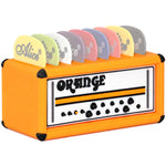 HASTHIP Orange Guitar Pick Holder Box with Amp Speaker Style, 9 Slots and No Assembly Needed