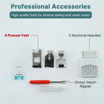 HASTHIP Sewing Kit Set with Threads, Bobbins, Needles and Presser Feet for Home, Office and Travel