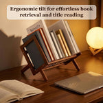 HASTHIP Bamboo Desktop Bookshelf with Open Storage for Books, Magazines and Everyday Desk Items