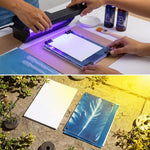 HASTHIP Cyanotype Kit with Two-Component Sensitizer, 20 A5 Sheets and Nature-Print Tools