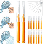HASTHIP 20-Piece Shower Head Cleaning Set with 10 Capped Brushes and 10 Cleaning Picks