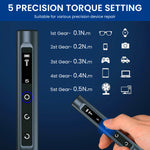 HASTHIP® 49-in-1 3.7V Mini Electric Screwdriver Set, 5 Torque Settings Electric Precision Screwdriver, LED Lights, Pry Bar, Tweezer, Repair Tool Kit for iPhone, Computer, Camera, Laptop, Pc,