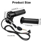 HASTHIP Electric Bike Handlebar Grips with Throttle & Lock