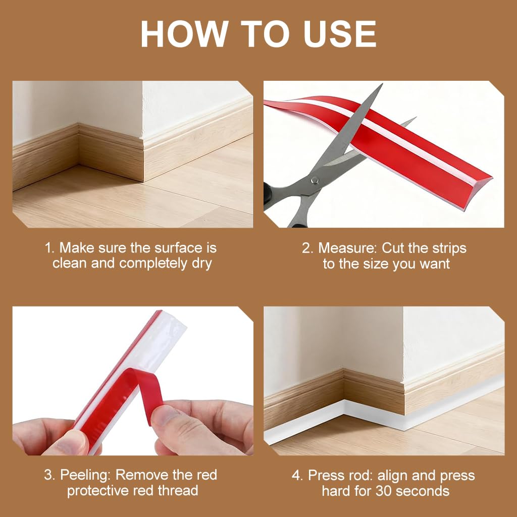 HASTHIP L-Shaped Inside Corner Trim 3M