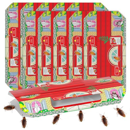 HASTHIP 10-Piece Cockroach Glue Trap Set