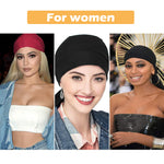 HASTHIP® Silk Durag For Men And Women Head Cover Cap Hiphop Style Durag Headwear Fashion Piece Extra Long Head Scarf - 4 Pcs,Unisex,Multicolor