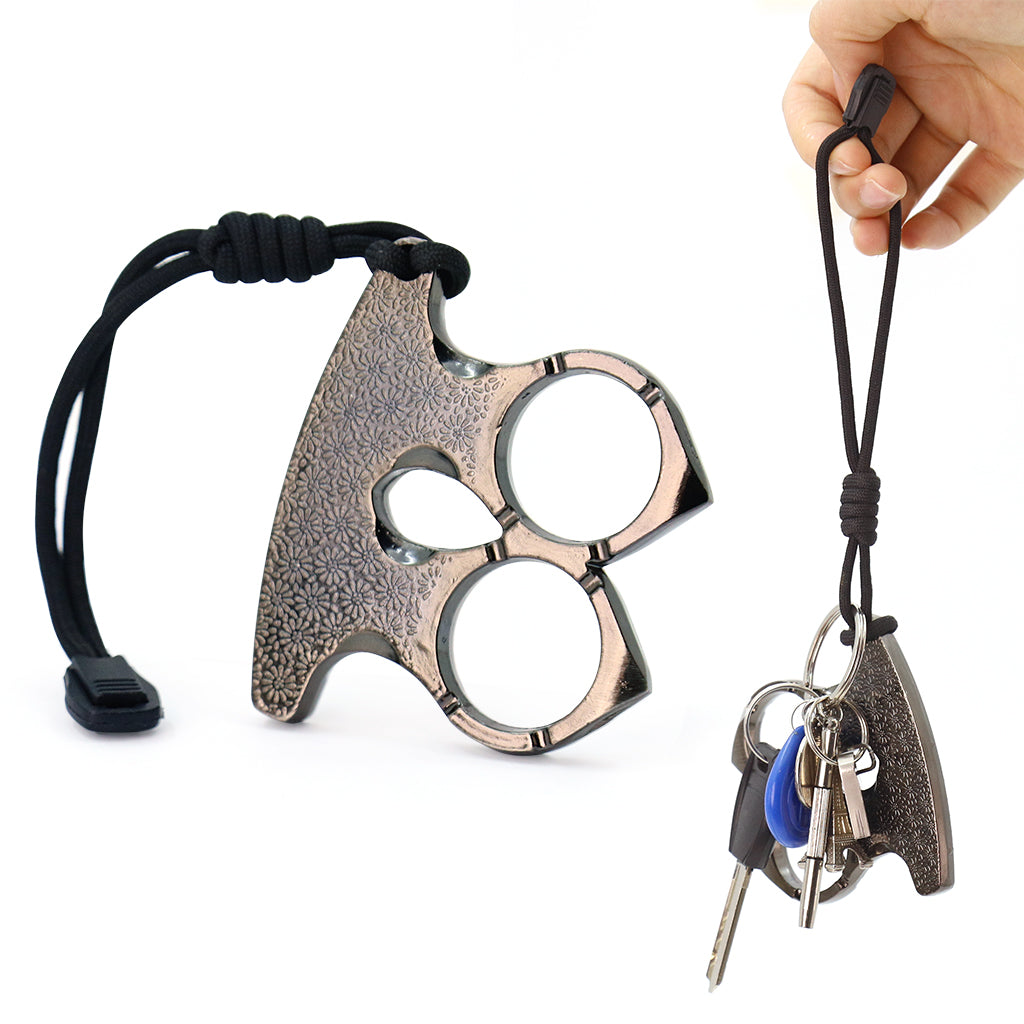 Zinc Alloy Survival Keychain with Lanyard