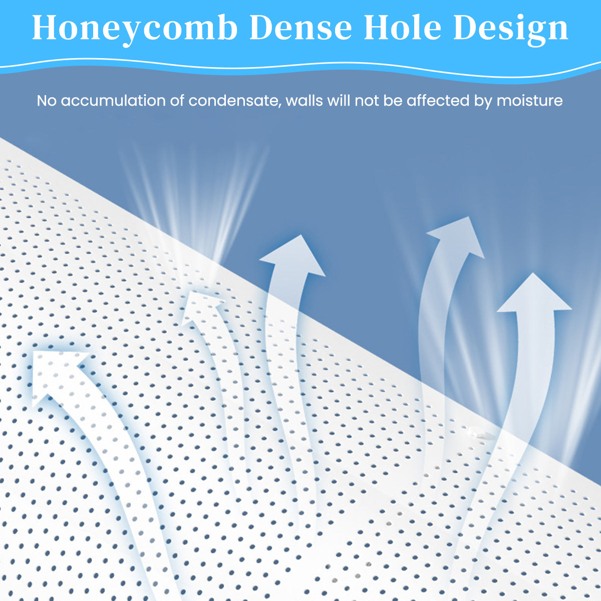 HASTHIP® 1Pcs Air Deflector for Ceiling AC Adjustable Clip-on Deflector for Ceiling Cassette Air Conditioner Universal Deflector Condensation Prevention Air Deflector Panel, 23.6x10.6 inches