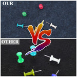 HASTHIP® Cork Board Alternative - 47"x35" 6 Pack Felt Wall Tiles with Safe Removable Adhesive Tabs