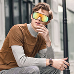HASTHIP® Sunglasses Men Polarized Sunglasses for Mens and Womens,Black Retro Sun Glasses Driving Fishing UV Protection Fishing Cycling Mountain Bike Baseball Sunglasses with UV Protection