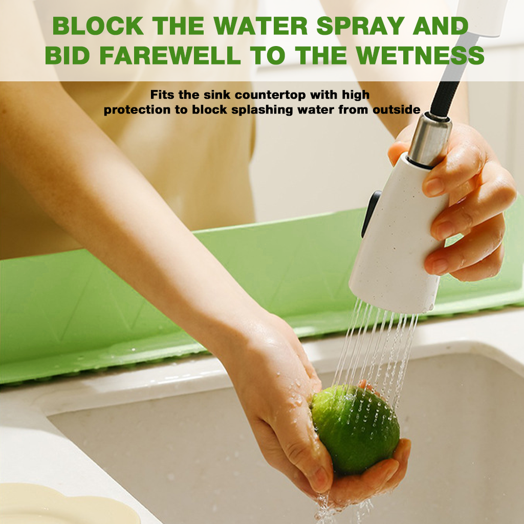 HASTHIP® Silicone Sink Splash Guard for KitchenGray (19.7 x 2.1 x 3.3)