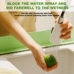 HASTHIP® Silicone Sink Splash Guard for KitchenGray (19.7 x 2.1 x 3.3)