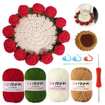 HASTHIP® DIY Rose Crochet Coaster Art Craft Kit